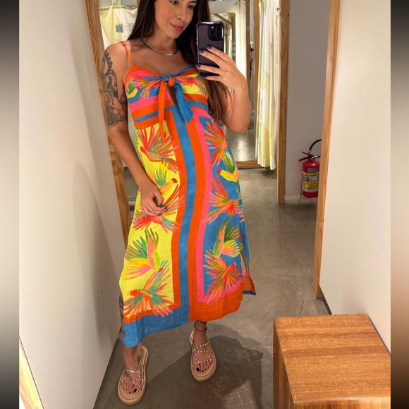 SOLD - FARM Rio Long Dress Size M - Picture 2 of 10